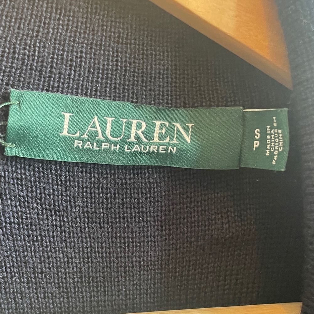 Vintage Polo by Ralph Lauren Navy Blazer with Embroidered Crest - Picture 6 of 12